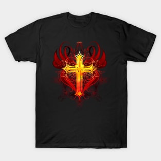 Cross painted with paint T-Shirt